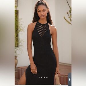 Sunday in Brooklyn knit midi dress in black